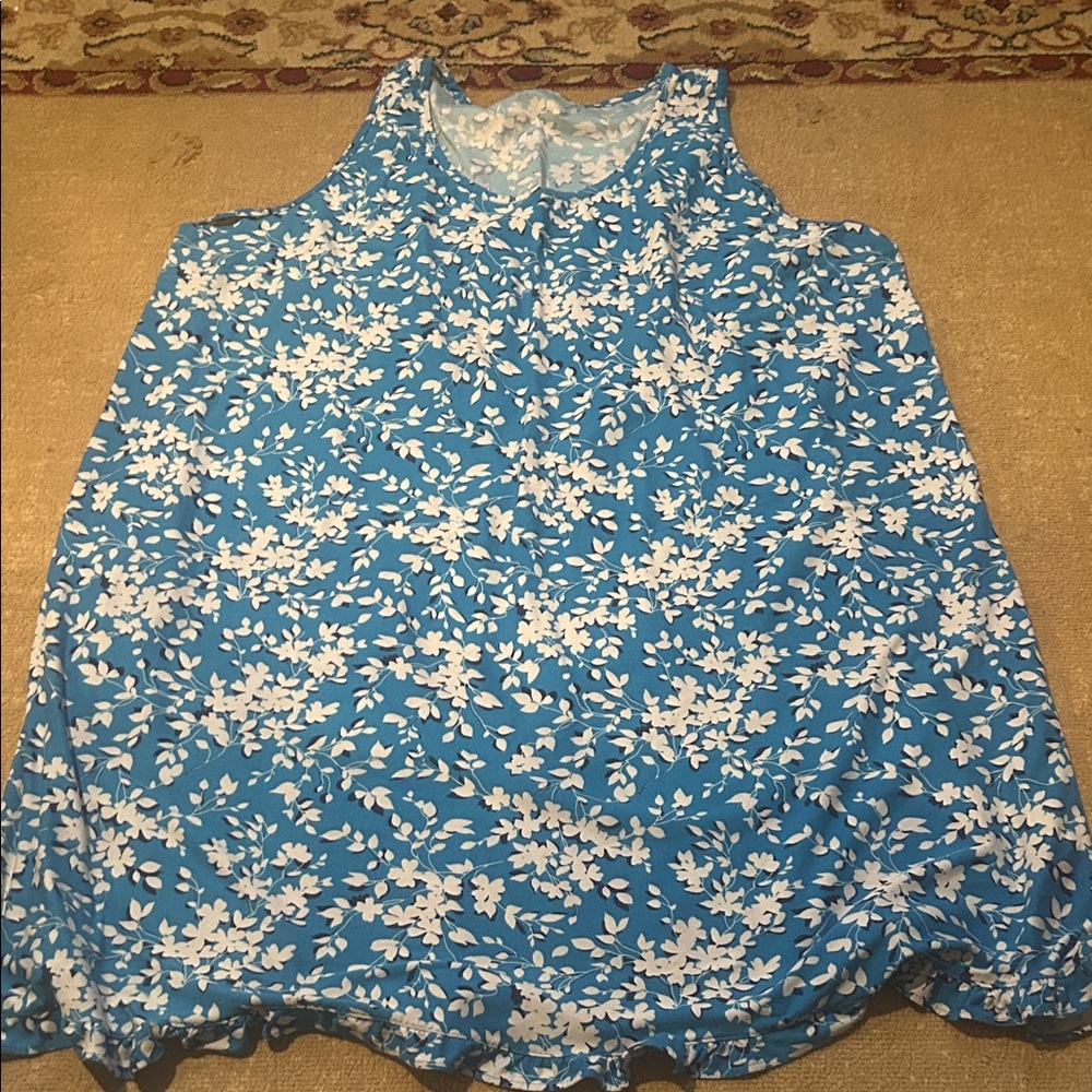 Draper James Floral Blue Chemise